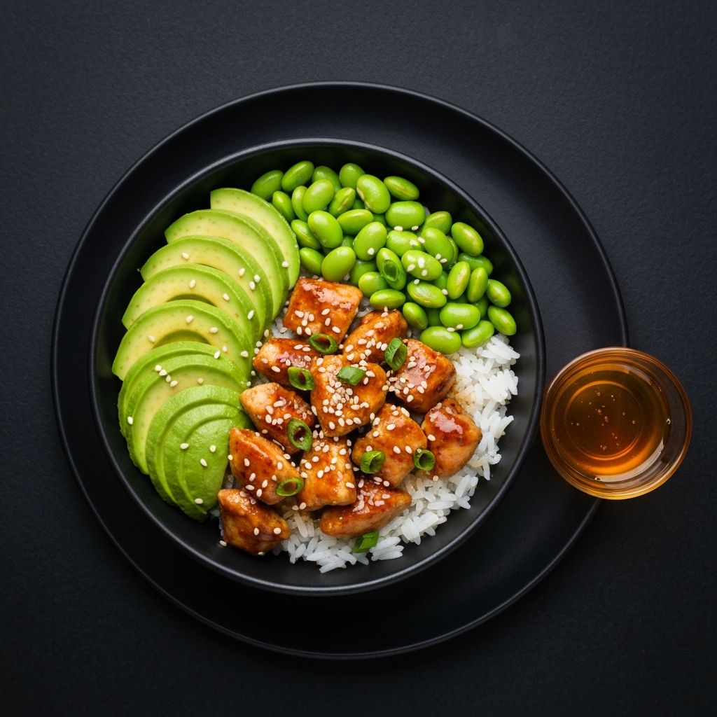 Chicken bowl with avocado